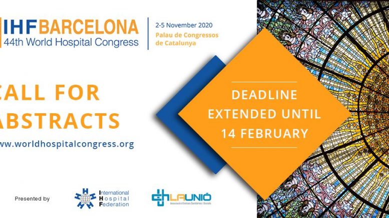 44th IHF World Hospital Congress’s Call for Abstracts extended until 14 February