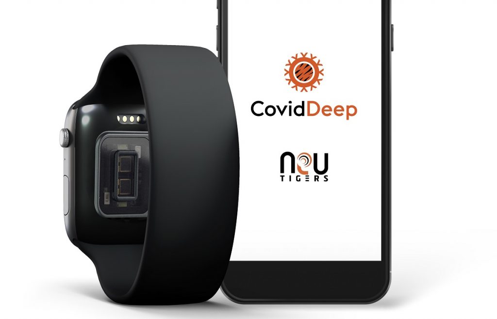 Rapid Screening App Detects COVID-19 Infection Using Wearable Sensors-CovidDeep