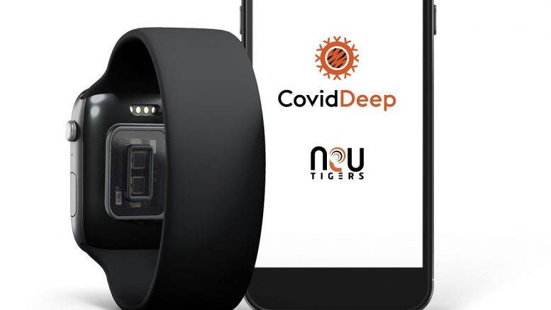 Rapid Screening App Detects COVID-19 Infection Using Wearable Sensors-CovidDeep