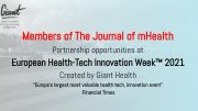 European Health-Tech Innovation Week Opportunities for Journal Readers