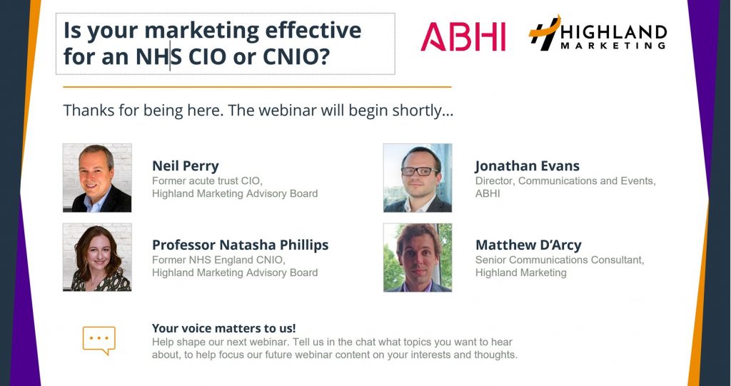 Is your Marketing Effective for an NHS CIO or CNIO